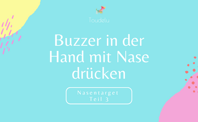 Nasentarget Teil 3: Buzzer in der Hand mit Nase drücken